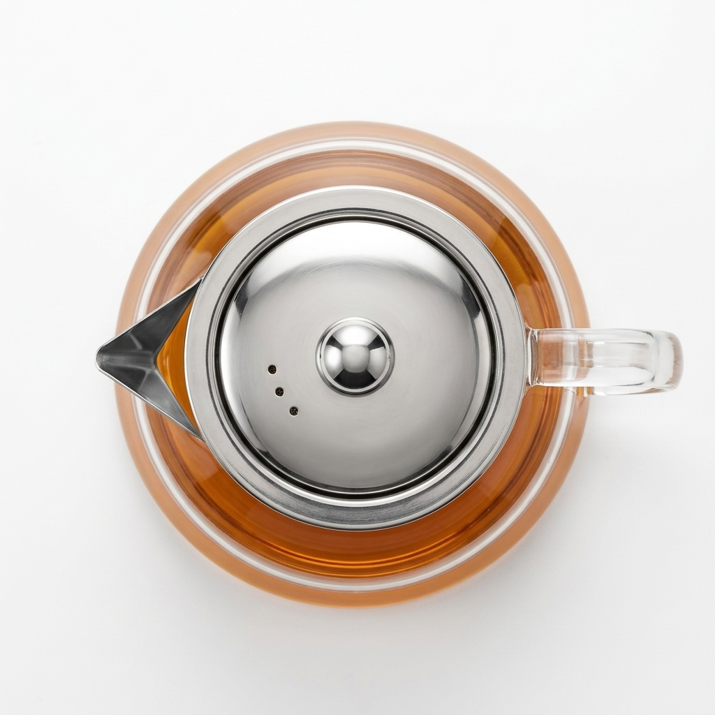 Tapered Glass Teapot with Infuser