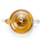Round Glass Teapot with Infuser