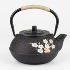 Plum Blossom Cast Iron Teapot with Infuser