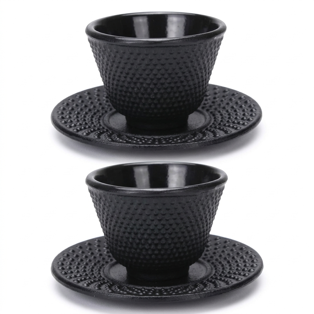Plum Blossom Tea Cups, Set of 2