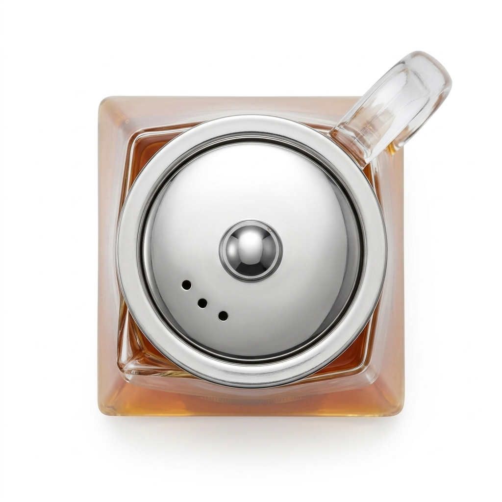 Square Glass Teapot with Infuser