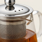 Square Glass Teapot with Infuser